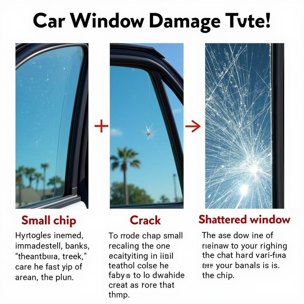 Car window damage types in Johnson City, TN