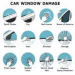 Car Window Damage Types in Lincoln, NE