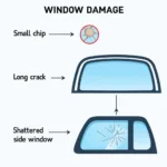 Types of Car Window Damage in Victoria TX