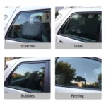 Types of Car Window Film Damage