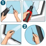 Car Window Repair Process: Resin Injection