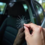 Assessing car window scratch damage