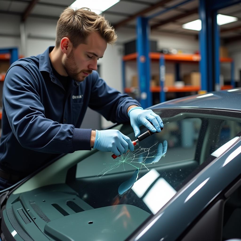 Car windscreen repair in Hounslow.