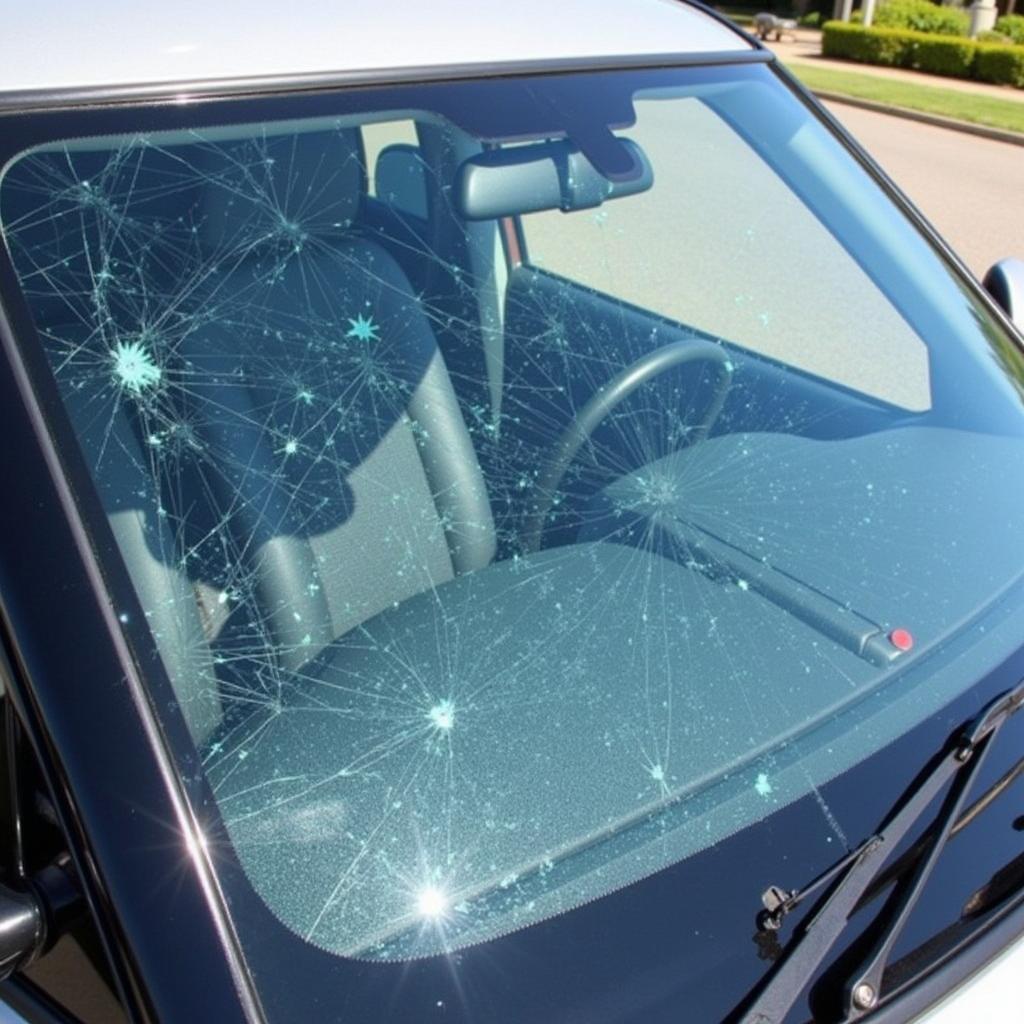 Car with Repaired Windscreen: Safe and Ready to Drive