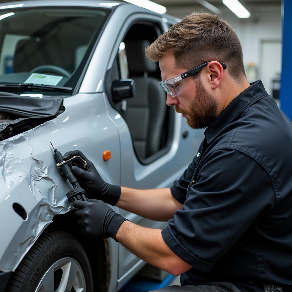 Certified Bodytech Technician Working