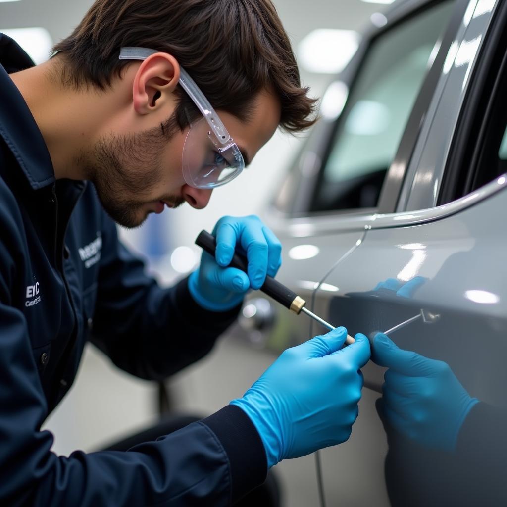 Certified Dealer Car Scratch Repair Process