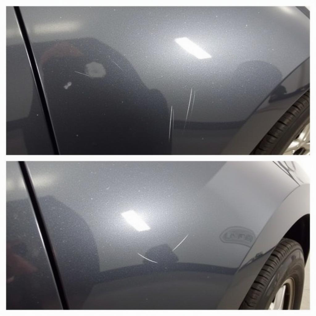 Chesapeake VA Car Paint Repair: Scratch Repair Example