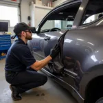 Chesterfield Car Body Repair Shop in Action