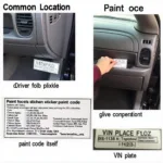 Chevy 2004 Z66 Paint Code Location