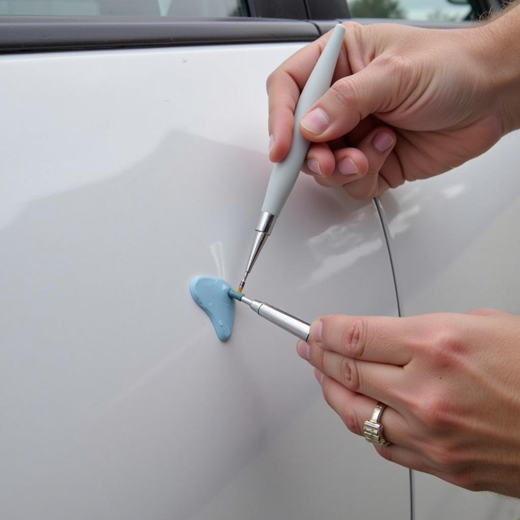 Applying the Chipex Car Paint Chip Repair System