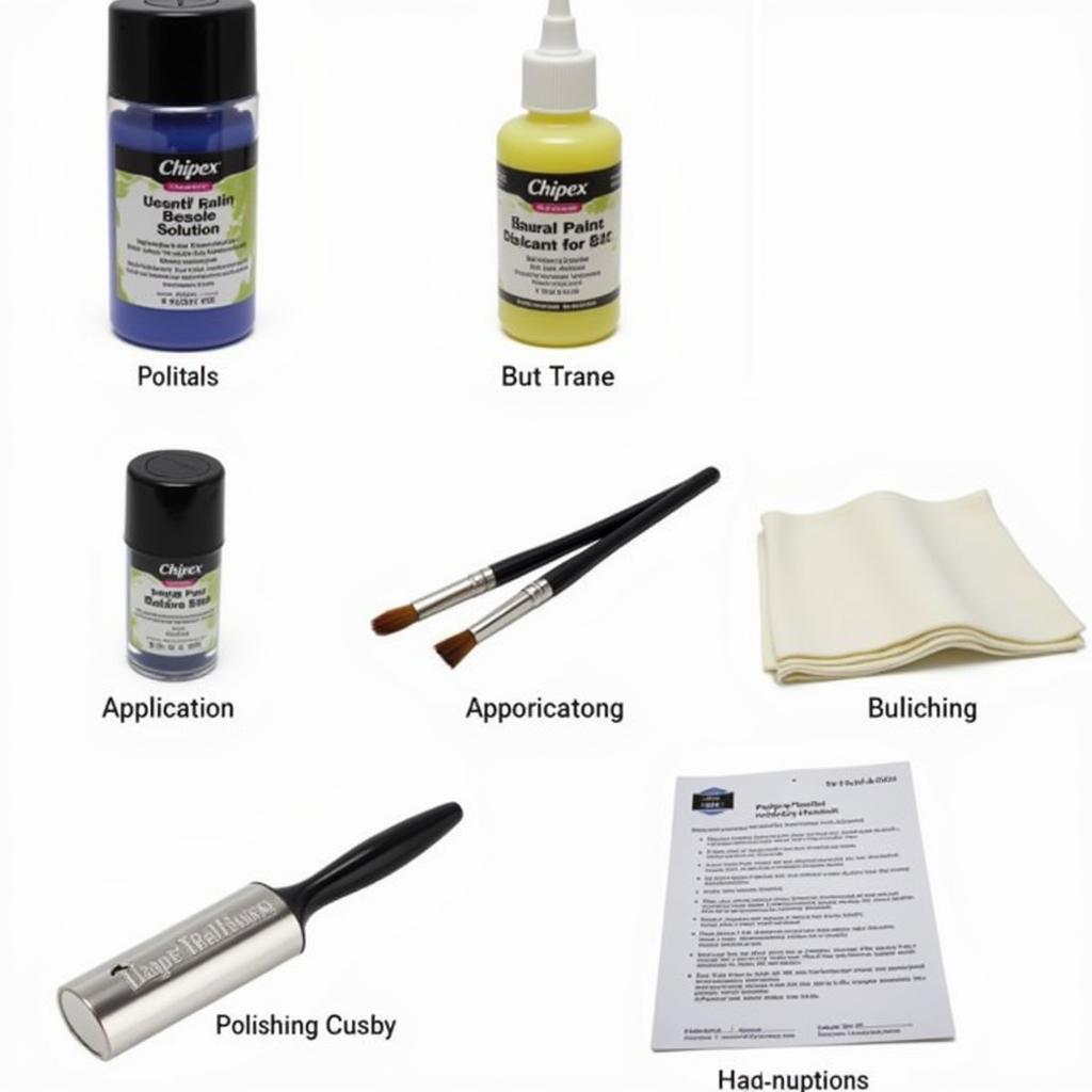 Contents of the Chipex Car Paint Chip Repair System Kit