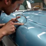 Assessing a Scratch on a Classic Car