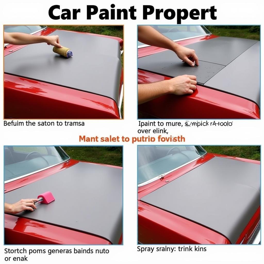 Classic Car Trunk Paint Application