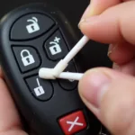 Cleaning Car Key Fob Buttons with Isopropyl Alcohol