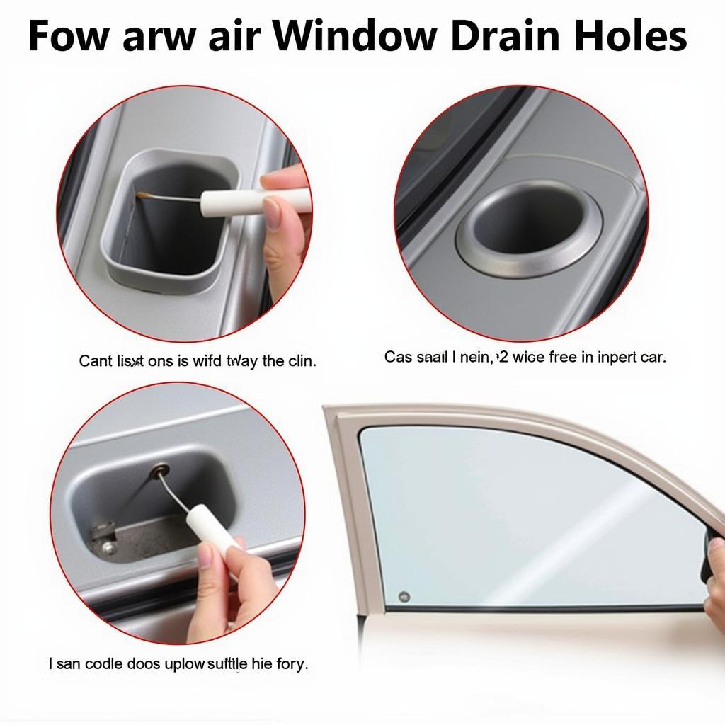 Cleaning Car Window Drain Holes