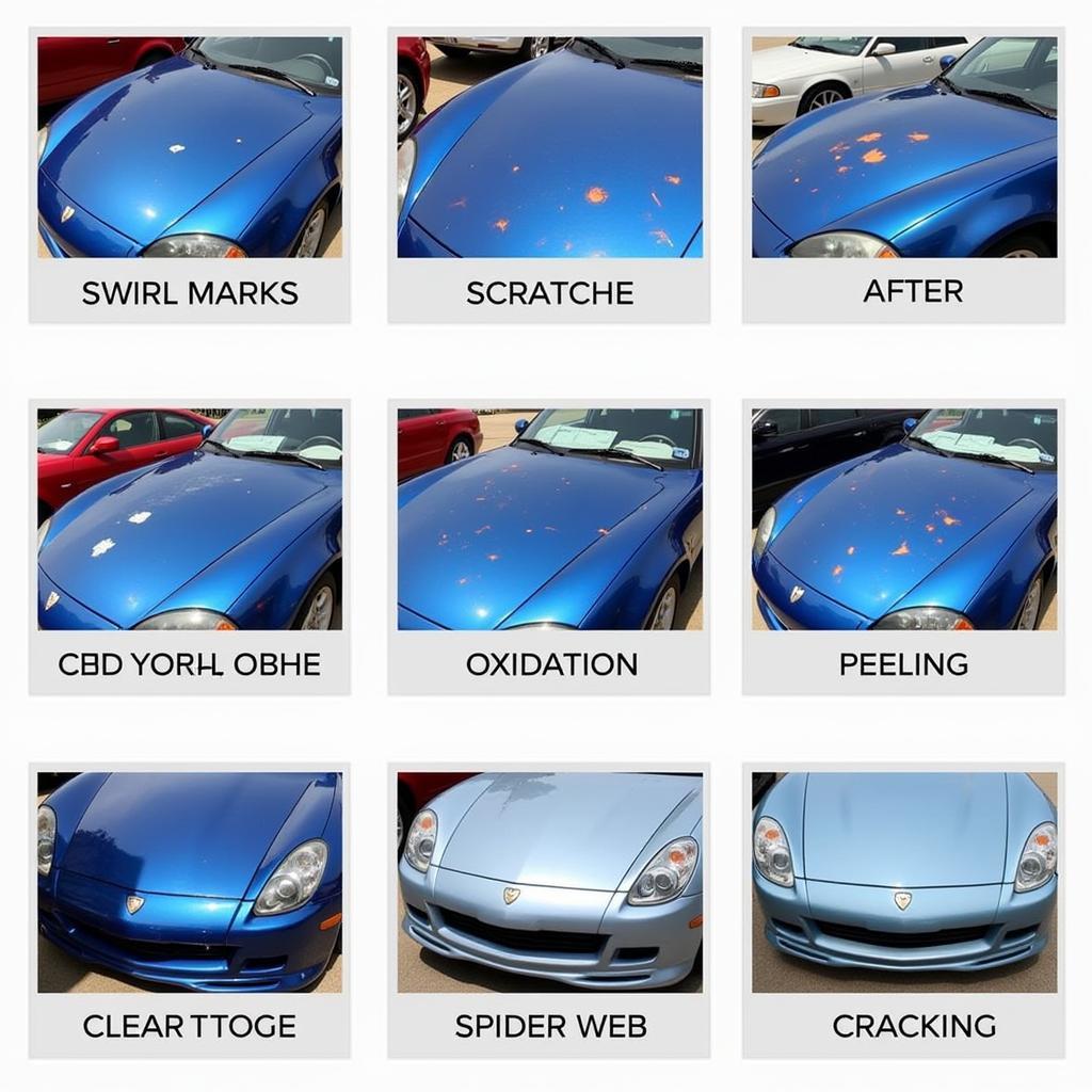 Types of Clear Coat Damage on Car Paint