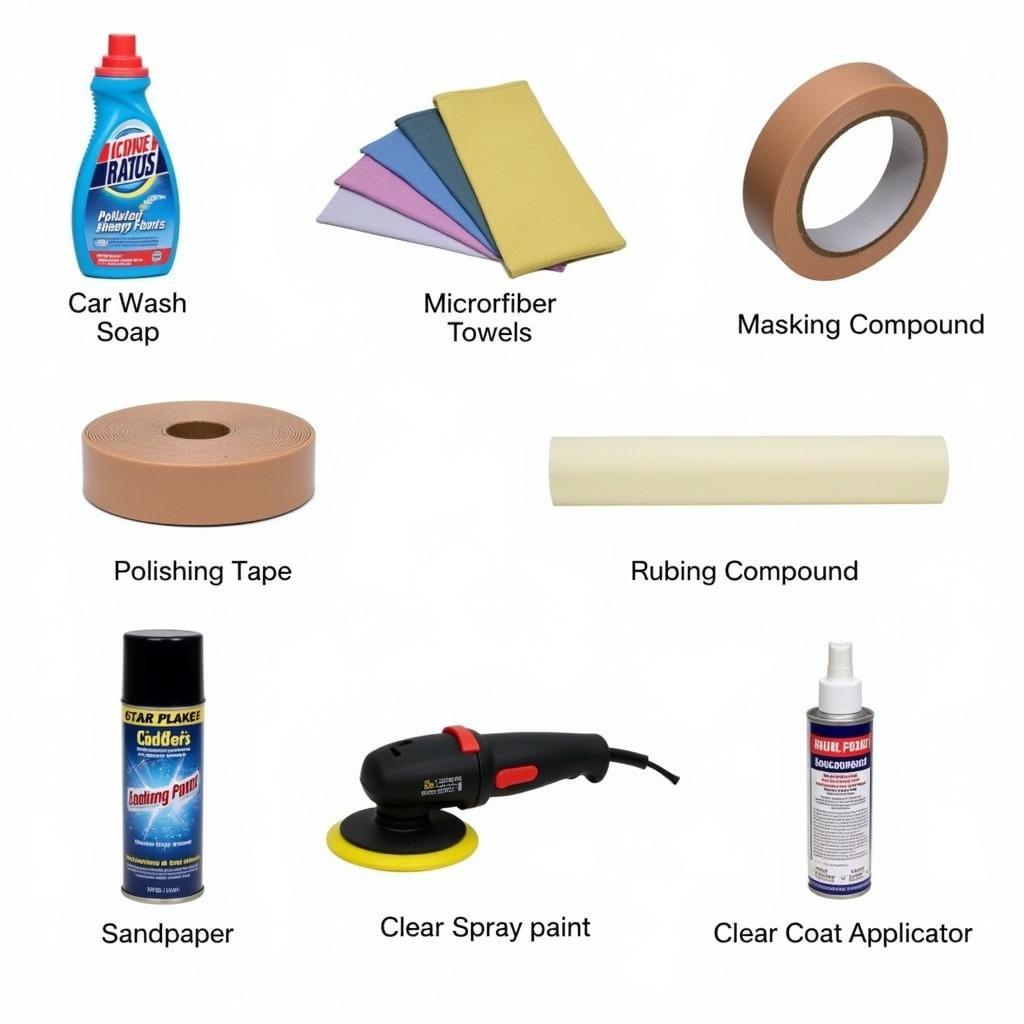 Necessary Supplies for Clear Coat Repair