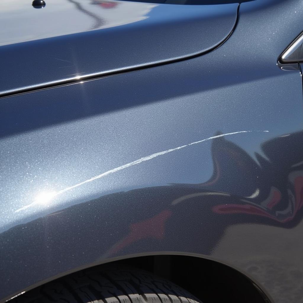 Identifying Clear Coat Scratches on Car Paint