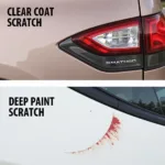 Clear Coat Scratch vs. Deep Paint Scratch