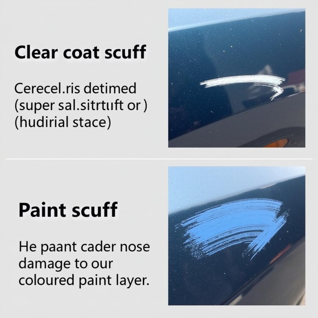 Clear Coat Scuff vs. Paint Scuff