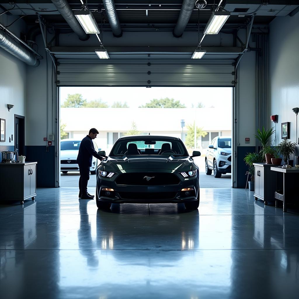 Climate Controlled Car Body Repair Shop