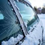 Car Window Damage in Winter