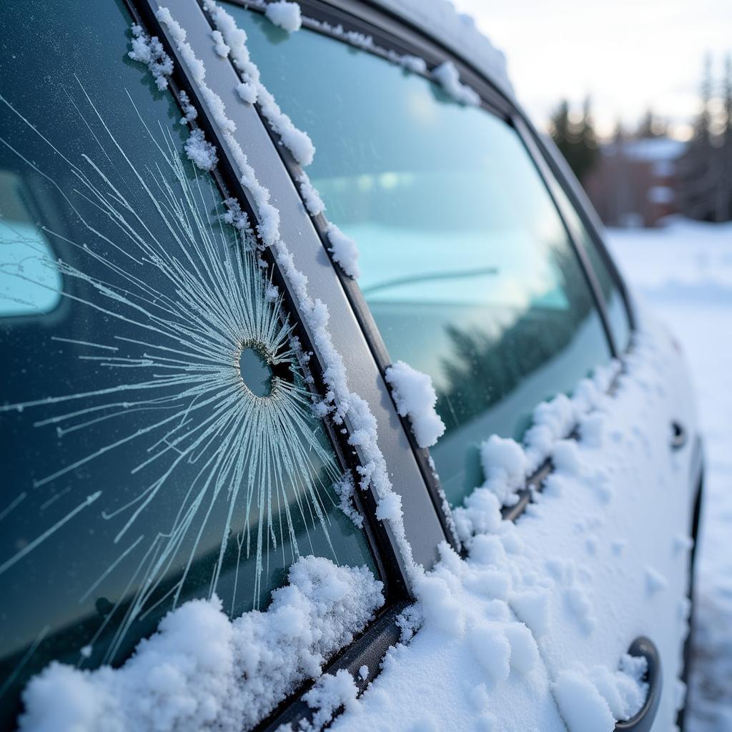 Car Window Damage in Winter