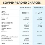 Common Charges on a Car Body Repair Invoice