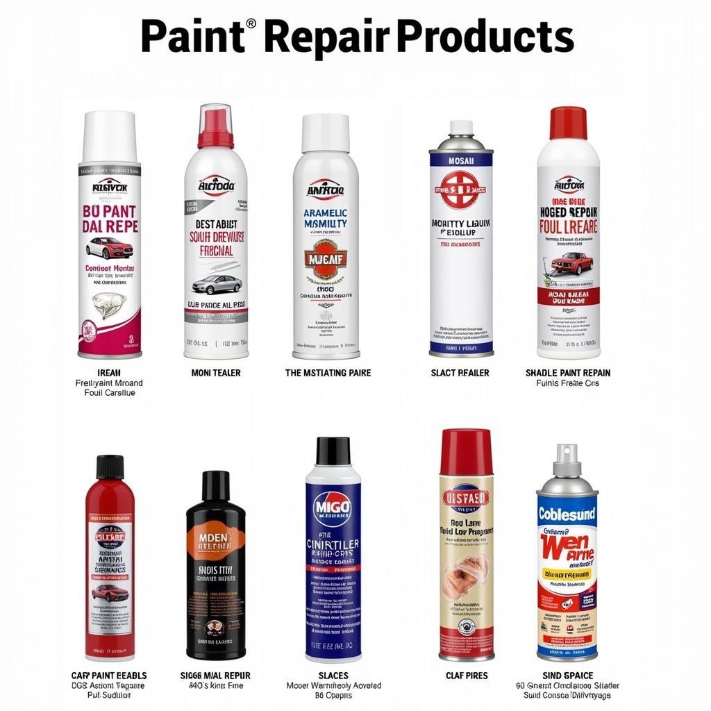 Comparison of Various Car Paint Repair Products