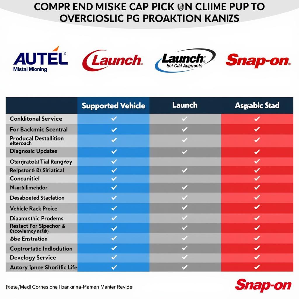 Comparing Diagnostic Machine Brands - Autel, Launch, Snap-on