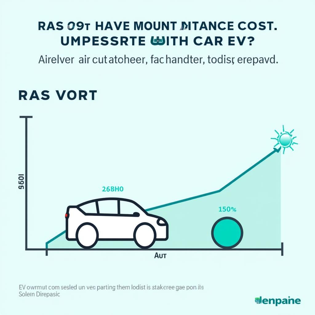 Comparing EV and Gas Car Repair Costs: A graph comparing the average maintenance costs of electric vehicles and gasoline-powered vehicles over a 10-year period.