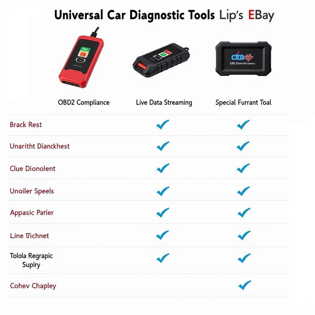 Comparing Features of Universal Car Diagnostic Tools on eBay