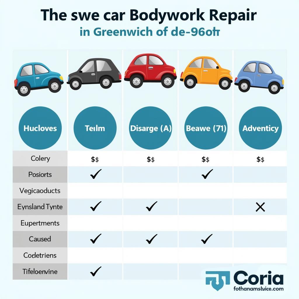 Cost Comparison of Car Bodywork Repairs in Greenwich