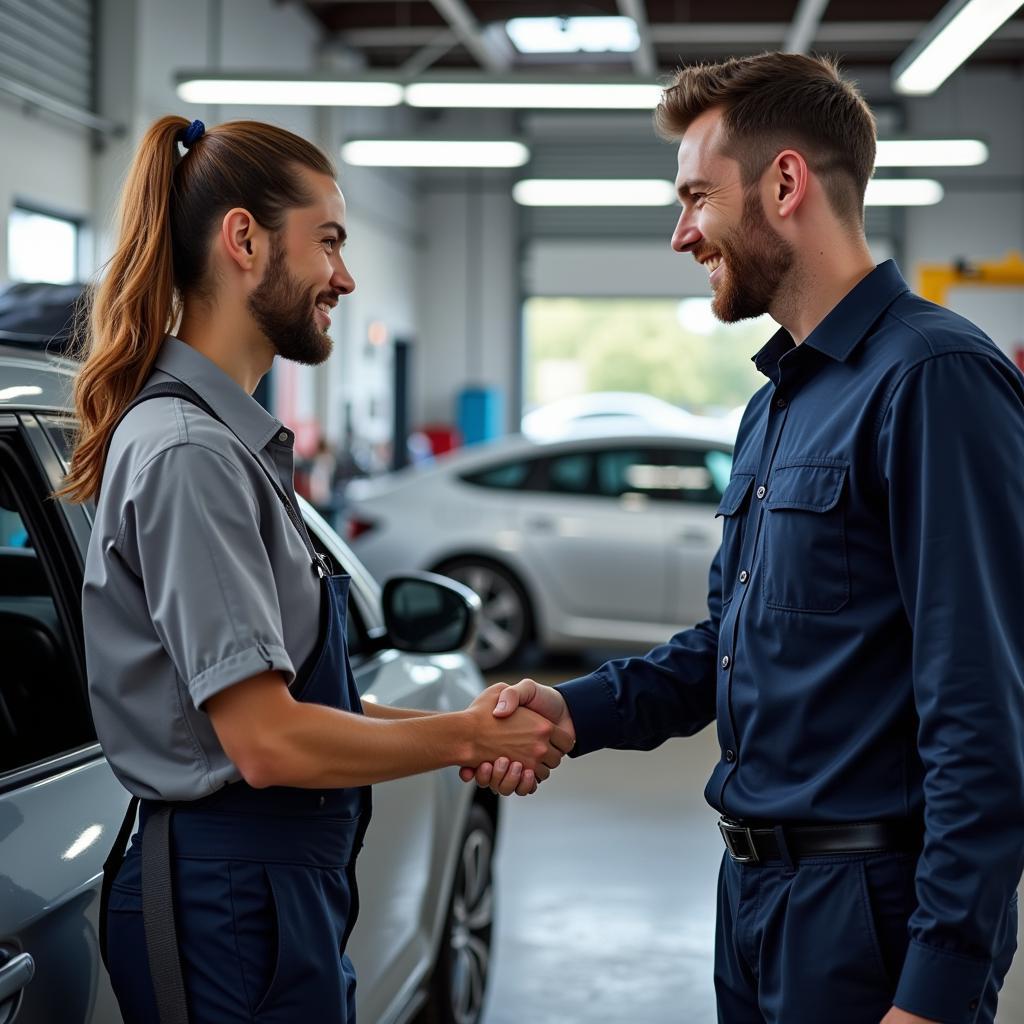 Satisfied Customer After Car Body Repair in Luton