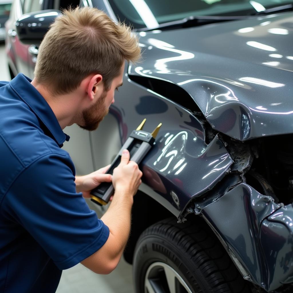 Assessing Damage on a Vehicle