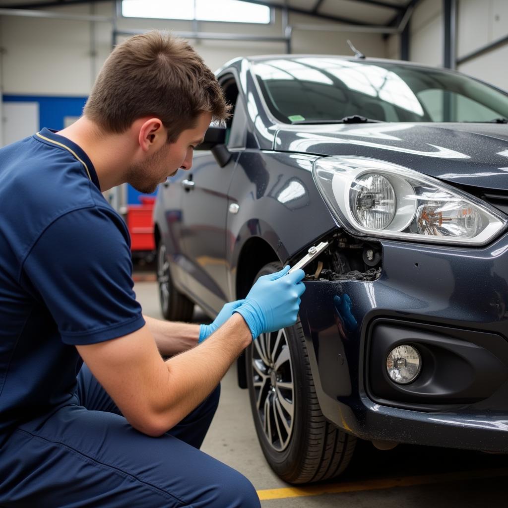 Damaged Car Assessment in Broxburn