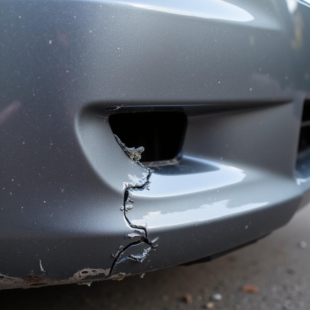 Deep Bumper Gouge Repair