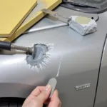 Deep Car Scratch Repair Process