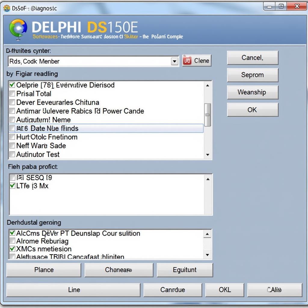 Delphi DS150E Software Interface