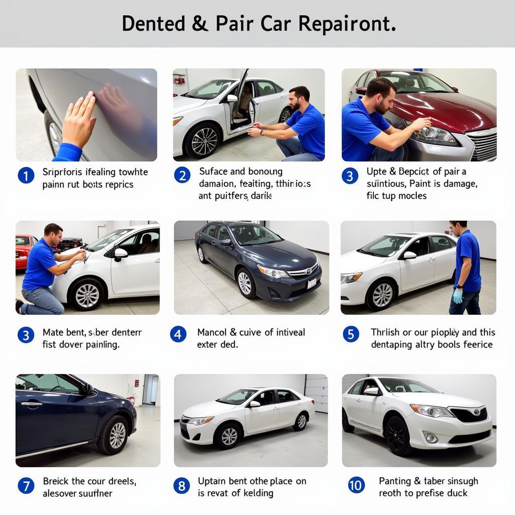 Dent and Paint Repair Process Steps