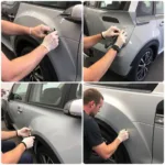 Dent repair process in Longton Stoke on Trent