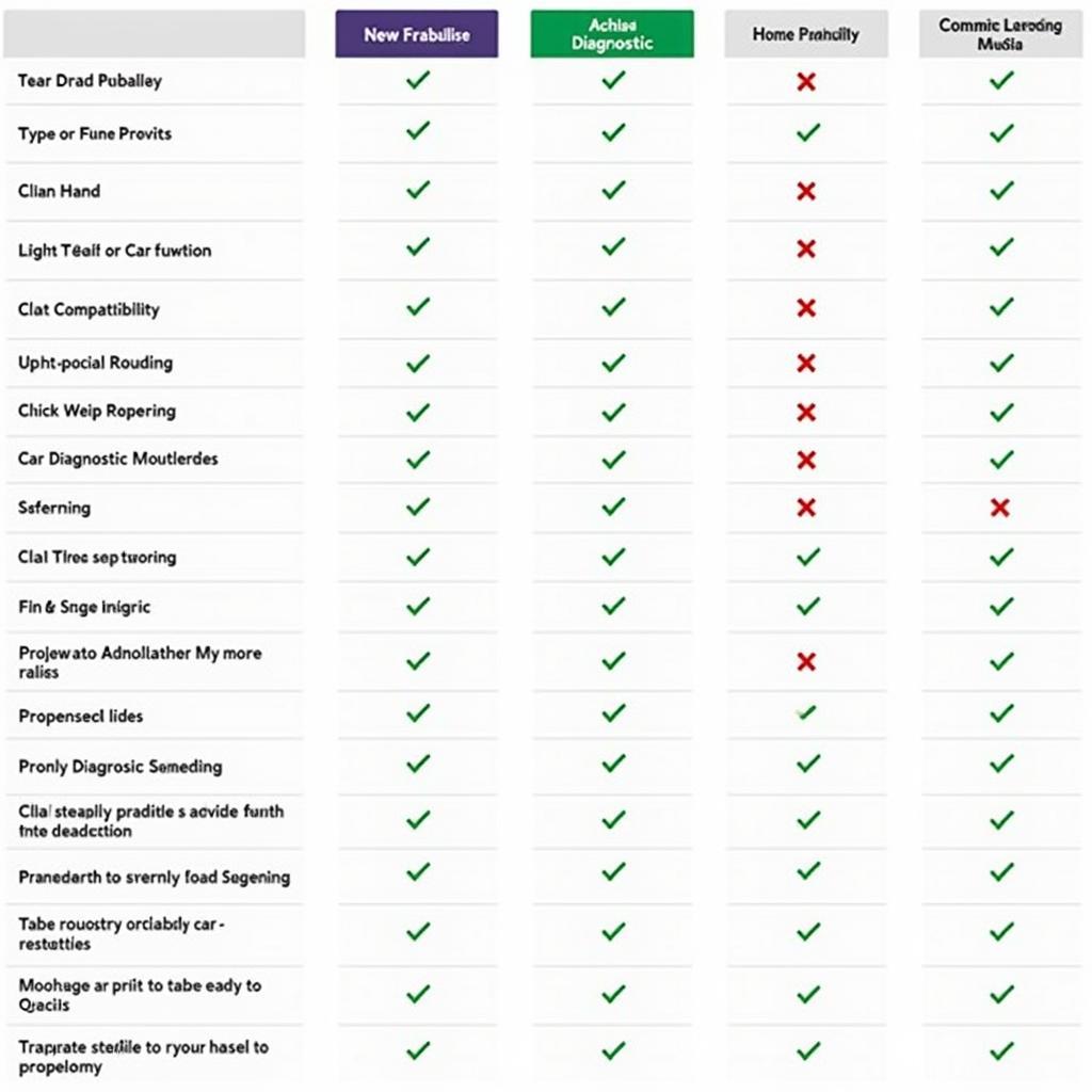 Comparison of Diagnostic Software Options