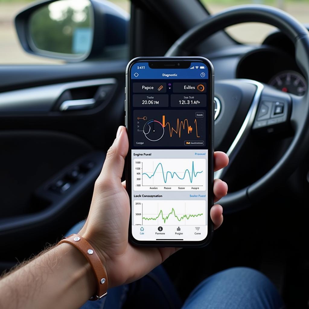 Diagnostic Software Interface Showing Car Data Analysis