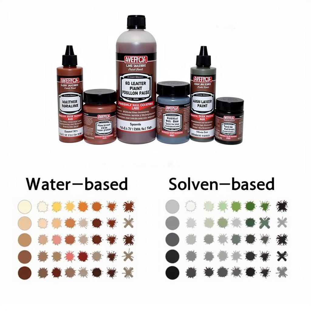 Various Car Leather Repair Paint Types Available