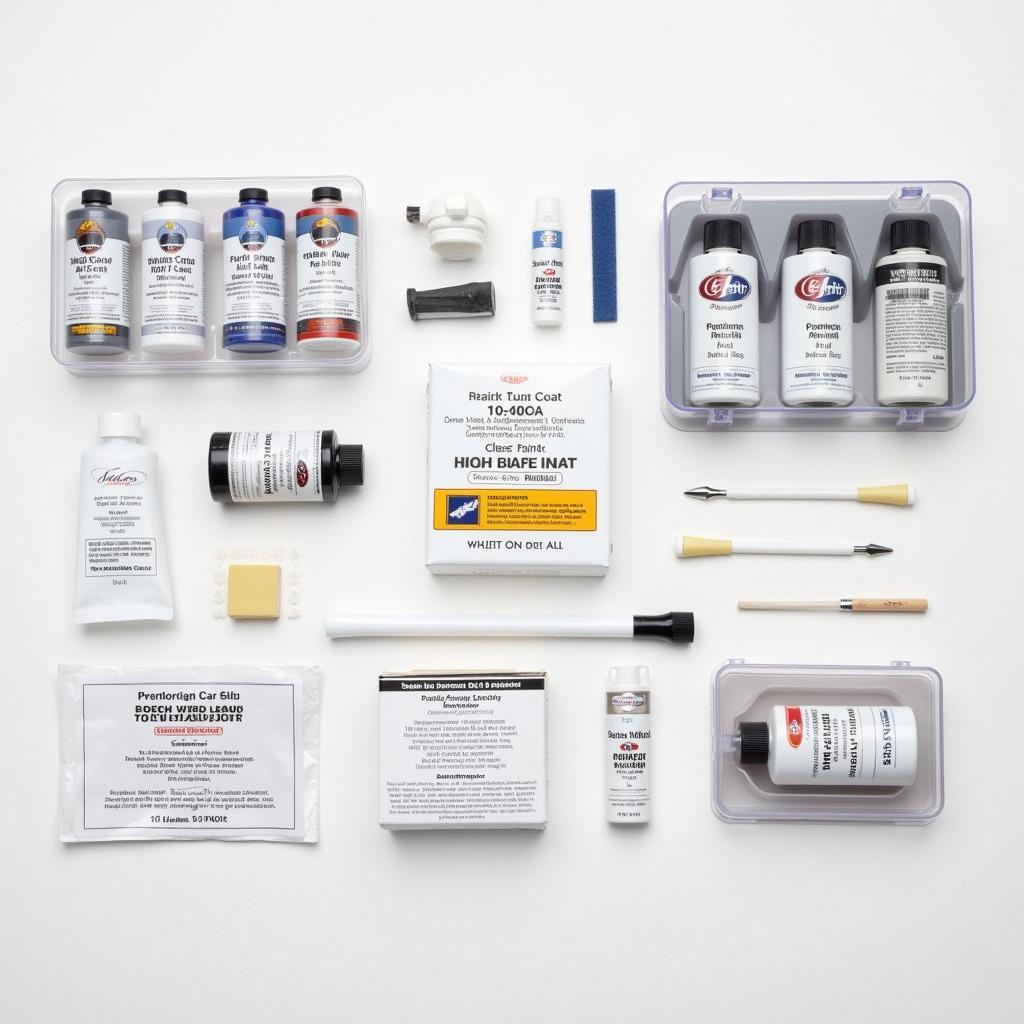 Various White Car Paint Repair Kits