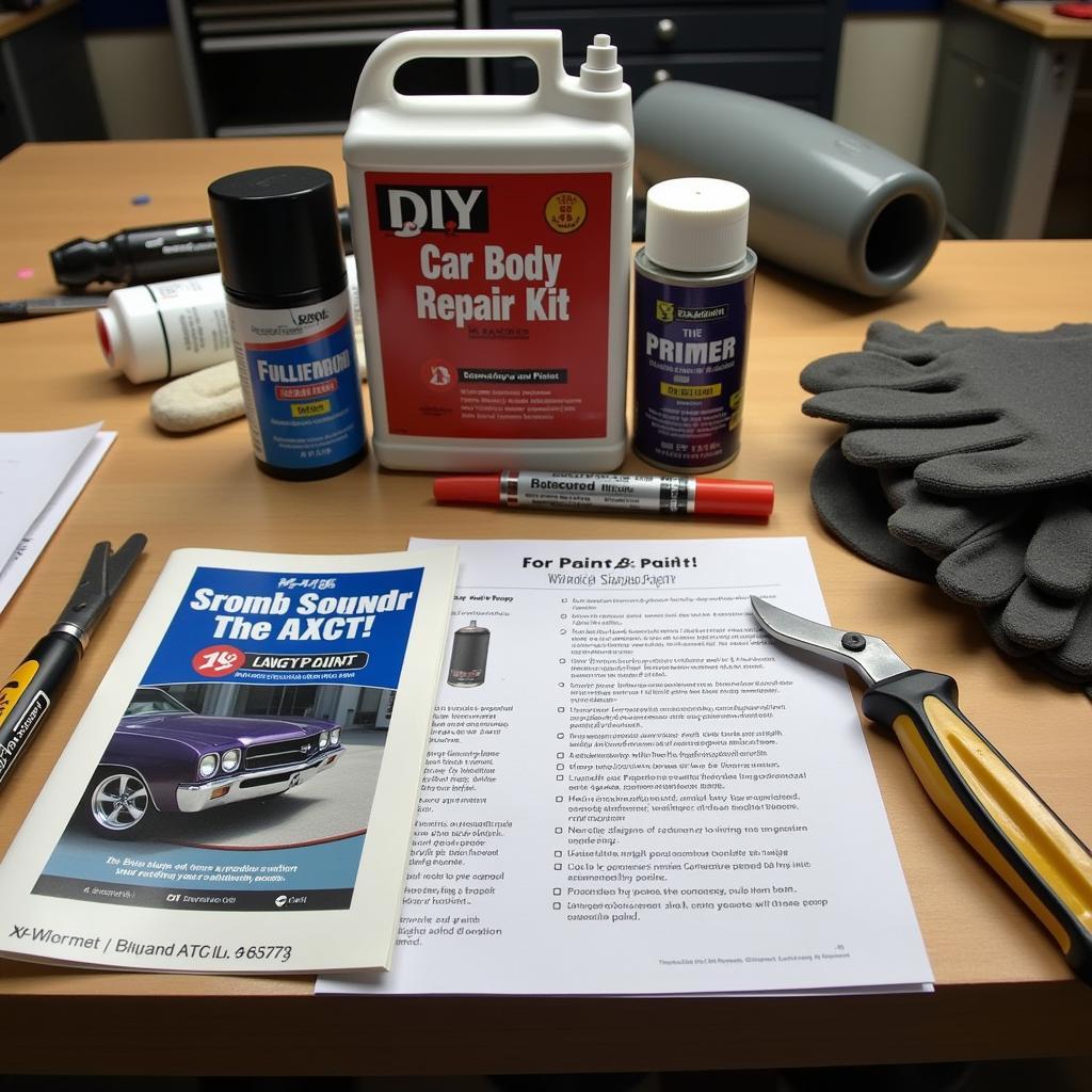 DIY Car Body Repair Kit Components