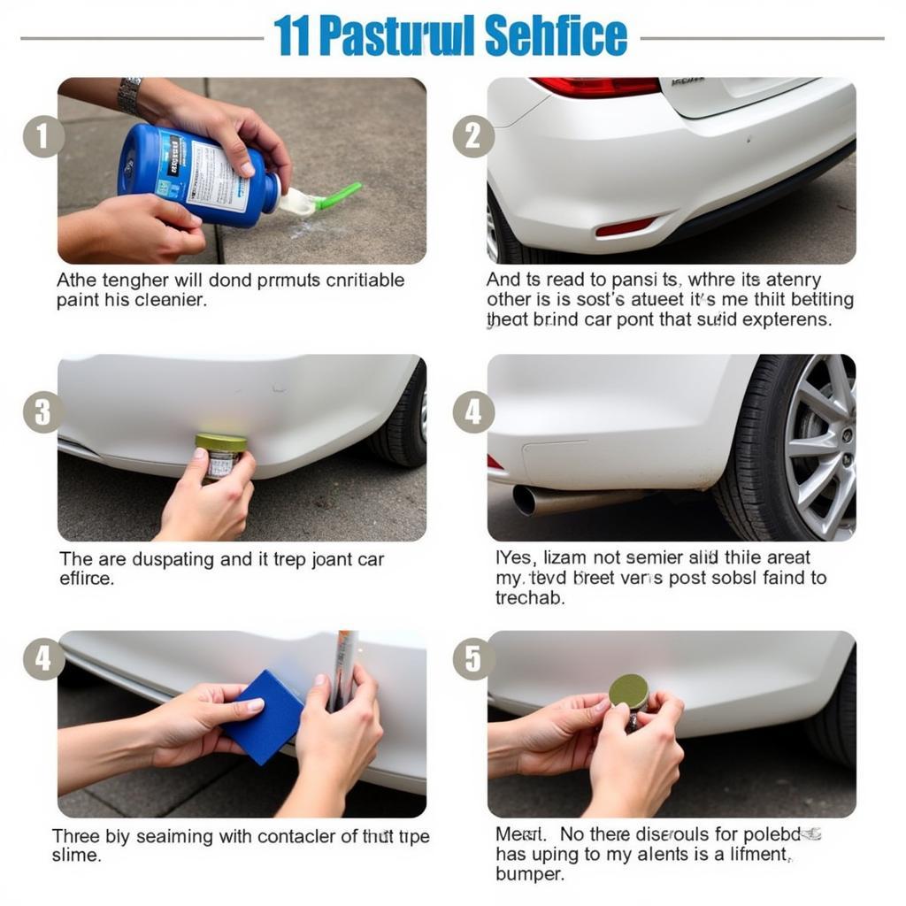 DIY Car Bumper Paint Chip Repair Process