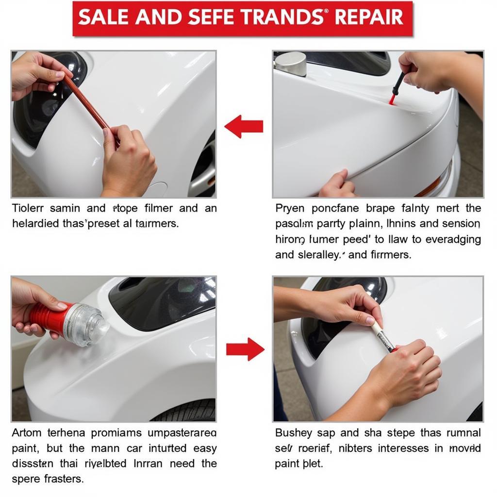 DIY Car Bumper Repair Kit Application