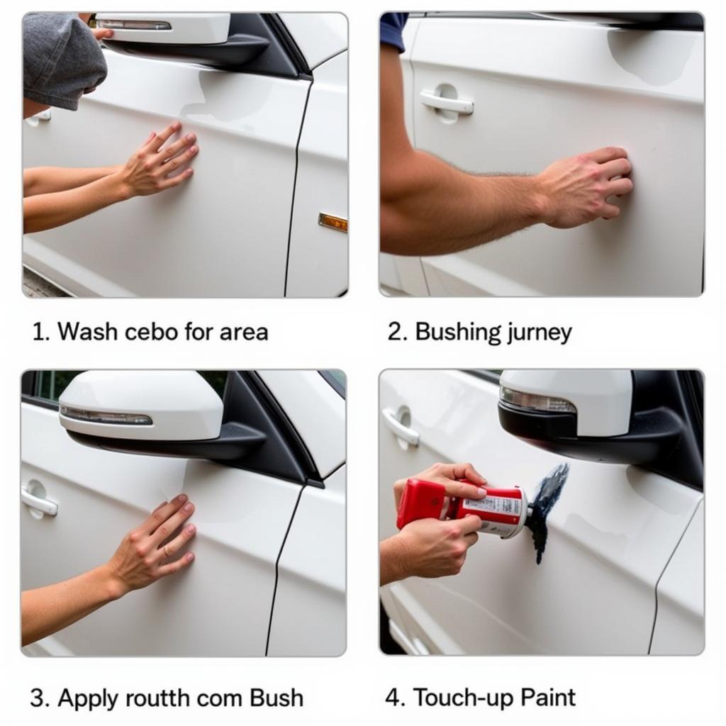 DIY Car Door Paint Repair Process