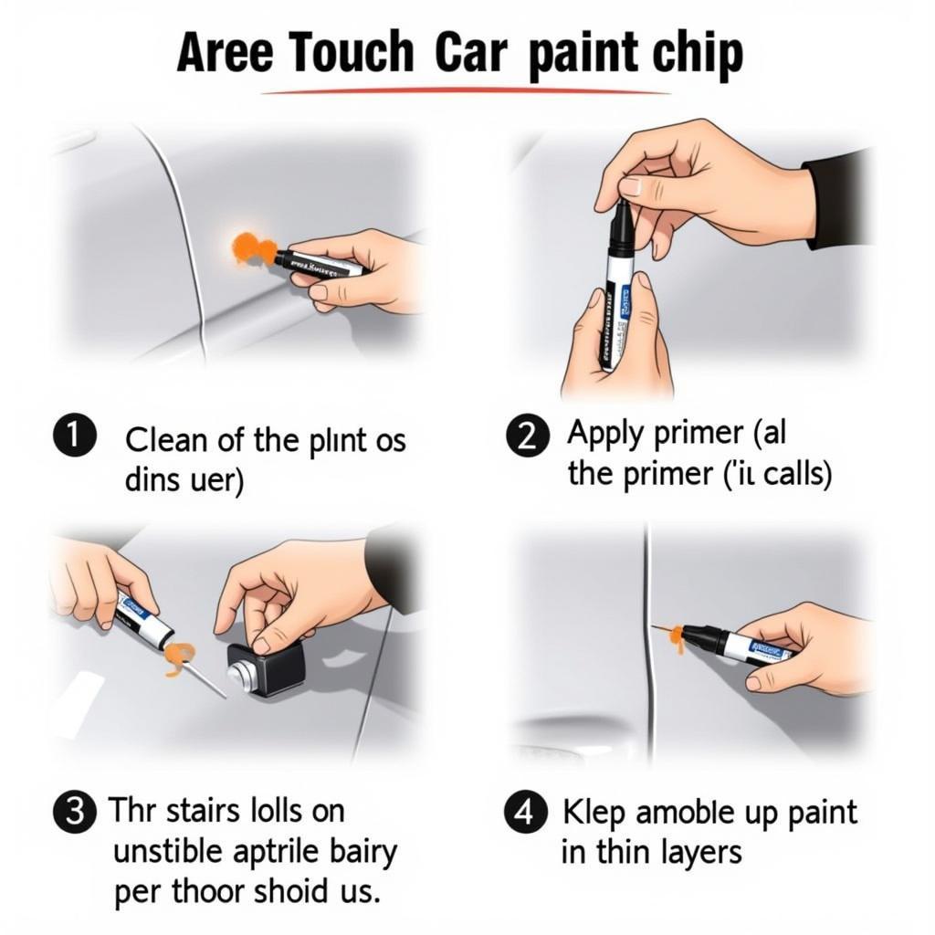 DIY Car Paint Chip Repair Process